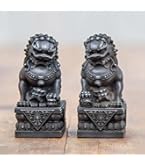 くば笠屋 シーサー 置物 沖縄土産 玄関 黒石獅子シーサー 開運 運気 風水 厄 Amazon.co.jp: くば笠屋 シーサー 置物 沖縄土産 玄関 ペア 黒獅子